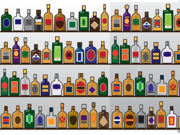 酒类-各种酒瓶贴标旋盖